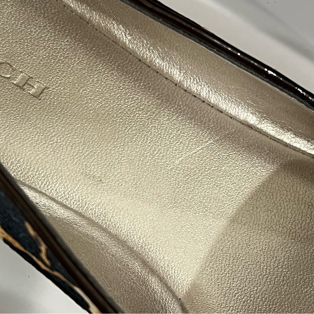 Coach NWT Q6161 Cambridge Haircalf Leopard Print Women's Flats Loafers 7 NWT - Picture 10 of 12